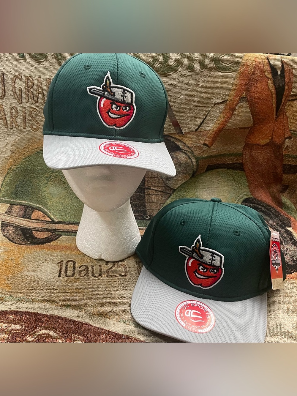 Lot of 2 Fort Wayne TinCaps Minor League Baseball Caps MiLB OC Sports Youth NEW